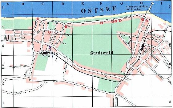 Stadtplan Kuehlungsborn